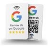 MESSAGENES | Carta PVC Google QR Recensioni NFC | Card Recensioni QR Google | 1
