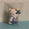 Sanrio Mascotte peluche Fairy Kitty 10 cm rara etichetta da collezione 2000 mai usata