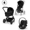 Cybex Gold - Cybex Gold Trio New Balios S Lux 2026 Moon Black Navicella Richiudibile Con Cloud G