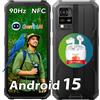 Blackview BV4800SE Android 15 Rugged Smartphone 2025, 12GB+64GB/2TB TF Octa Core