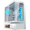 COUGAR CASE M.TOWER CFV235 VISION WH 9.16'' TG 240 REV+120ARGB FAN RGB H.sy