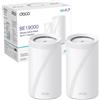 TP-Link WiFi 7 Deco BE85(2-pack) Router Mesh WiFi, BE19000Mbps Tri-Band, Canali