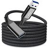 sweguard Cavo Prolunga USB 3.0 [3M] Cavo Prolunga Maschio A Femmina A 5Gbps Nylon | Specifiche USB 3.0, trasferimento 5 Gbps, compatibile con HDD, fotocamera, stampante, tastiera, mouse, nylon intrecciato