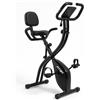 Selius Cyclette pieghevole - Resistenza magnetica con 10 livelli - Struttura in metallo da 20,5 kg - Colore nero - Attrezzo per il fitness da interno