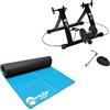 Selius Cyclette da allenamento con resistenza magnetica regolabile - Compatibile con ruote da 26-28 pollici - Attrezzatura per allenamento indoor - Colore: nero - Cyclette da casa