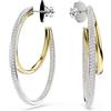 SWAROVSKI ORECCHINI HYPERBOLA BIANCO, PLACCATURA MISTA 5702400