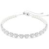 SWAROVSKI GIROCOLLO TENNIS ANGELIC ARIANA GRANDE X SWAROVSKI, CUORE, BIANCO, PLACCATA RODIO 5720861
