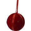 MERCURY PALLA VELLUTO BRILLANTINI ROSSA 99556