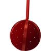 MERCURY PALLA VELLUTO BRILLANTINI ROSSA 99563