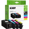 KMP 1756,4005 KMP nero, ciano, magenta, giallo Cartucce per stampante compatibili con HP 903XL (3HZ51AE), set da 4