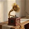 Altoparlante a Tromba Bluetooth Altoparlante Stile Giradischi Ornato Elettronica
