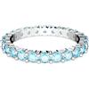 SWAROVSKI ANELLO MATRIX, TAGLIO TONDO AZZURRO, 55