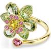SWAROVSKI ANELLO APERTO IDYLLIA, VERDE, PLACCATO ORO 58