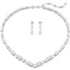 SWAROVSKI SET COLLANA E ORECCHINI MESMERA, BIANCO 5674306