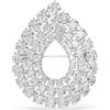 SWAROVSKI SPILLA MATRIX TENNIS BIANCO, PLACCATA RODIO 5714648