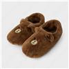 Amici di linea Line Friends Pantofole in pelliccia marrone, calde scarpe da casa invernali...