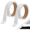 JYYWTSI 2 Rotoli Bordo Adesivo per Mobili Bianco, Battiscopa Adesivo 20 mm x 20 m | Battiscopa Adesivo, Nastro Bordatura in PVC Bianco per Riparazione di Armadi, Scaffali, Tavoli e Piani di Lavoro