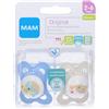 Mam Succhietto Original 2-6 Mesi Silicone Maschio 2 Pezzi 1 pz Succhietti