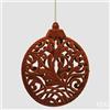 EDG Enzo De Gasperi Addobbo Medaglione Velvet Camel Ø15 cm - Decorazione Albero di Natale