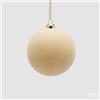 EDG Enzo De Gasperi Palline di Natale Velluto Cream Ø8 cm - Set 8 Pezzi
