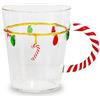 WD LifeStyle Tazza di Natale in Vetro 425 ml con Decoro Lucine - Tazza Natalizia Idea Regalo