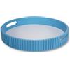 WD LifeStyle Vassoio Azzurro in MDF Ø30 cm - Vassoio Decorativo per Casa e Tavola