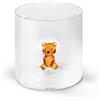 WD LifeStyle Bicchiere Vetro Borosilicato Cc 250 ml Decoro Orsetto