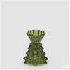 EDG Enzo De Gasperi Portacandela Pino Dark Green H14 Ø12 cm - Decorazione di Natale