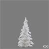 EDG Enzo De Gasperi Pino Furry Bianco H150 Ø90 cm - Albero di Natale Bianco