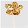EDG Enzo De Gasperi Magnolia Glossy Ramo Gold H65 Ø25 cm - Decoro Floreale di Natale