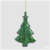 EDG Enzo De Gasperi Decoro Diamante Pino da Appendere Verde 17x13x6 cm - Addobbo di Natale