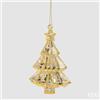 EDG Enzo De Gasperi Decoro Diamante Pino da Appendere Champagne 17x13x6 cm - Addobbo di Natale