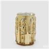 EDG Enzo De Gasperi Vaso Soldatino Cilindro Gold H25 Ø15 cm - Decorazione di Natale