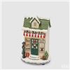 EDG Enzo De Gasperi Diorama Casetta Natalizia Green Red con LED 17x12xH24 cm - Decorazione di Natale