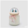 EDG Enzo De Gasperi Candela Profumata con Cupola White Musk H15 Ø10 cm - Decorazione di Natale