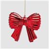 EDG Enzo De Gasperi Fiocco Natalizio Rosso H11xL13 cm - Addobbo per Albero di Natale