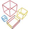 ORFOFE Solido Geometrico Tridimensionale in Plastica Design Innovativo per Costruzione Educativa e Interazione Genitore-figlio in Famiglia