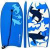 COSTWAY Bodyboard con motivo a squali OP3855-M, 94 x 47 x 5,5 cm, blu - N