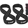 AQF Cinghie Figura 8 Sollevamento Pesi, Straps Palestra Supporto Polso Gym | Fettuccia Extra Resistente, Design Antiscivolo Per Stacchi Da Terra, Scrollate, Uomo E Donna, Taglie Multiple