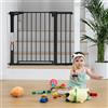 COMOMY Cancelletto alto 76,2 cm per scale e porte, adatto per aperture da 74,9 cm a 102,9 cm di larghezza, cancello per cani extra largo con chiusura automatica, montaggio a pressione, facile