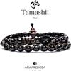 Tamashii Bracciale Pietra Tibetano Onice Tamashii Unisex 2 giri BHS600-1