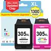 Merkloos Solidchoice - Cartucce d'inchiostro HP 305XL rigenerate, nere e a colori, compatibili con diversi modelli di stampante