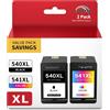 Merkloos Elzusha - Confezione doppia di cartucce d'inchiostro PG-540 CL-541XL, compatibili con le stampanti Canon