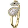 SAGA Angel's Eye, orologio da polso da donna, lussuoso, movimento al quarzo svizzero Ronda, quadrante a forma di goccia, impermeabile fino a 30 m, cinturino in acciaio inossidabile 316L con 129