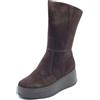IGI&Co 2170611 Scam. Super T.Moro Tronchetti con Zeppa per Donna in camoscio