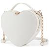 lola mae - Heart Shaped Crossbody, Borsa a tracolla a forma di cuore Love Lock Key Donna