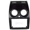 Kivivaka Mascherina di montaggio autoradio per Nissan Qashqai 2008-2014 9 pollici per lettore doppio DIN pannello mascherina mascherina nero