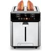 Chefman Tostapane digitale Smart Touch 2 fette, 6 impostazioni tonalità, tostapane 2 fette con fessure extra-large, touchscreen, +10 secondi, scongelamento, vassoio raccogli briciole rimovibile - Acciaio inox