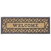 HOMESCAPES Zerbino Welcome in fibra di cocco e gomma, 75 x 25 cm
