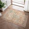 BEIMO Tappeto Salotto Vintage, Tappeto Antiscivolo Lavabile, Moderno Tappeti Camera Da Letto, Tappeti Persiano per Cucina, Soggiorno, Ufficio, Rosso Mattone, 60x90cm